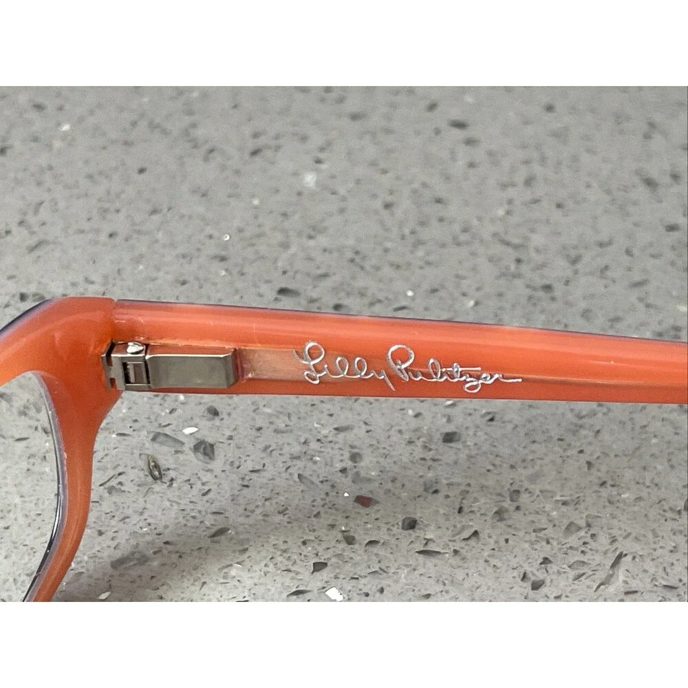 Lilly Pulitzer Eyeglasses Frames ONLY Elena NV Full Rim 46-15-125 black pink